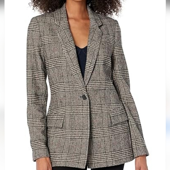 Women's Glenn Plaid Wool Blazer Academia Preppy Size M - Picture 3 of 11